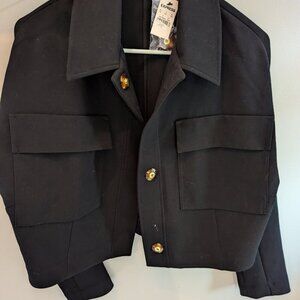 NWT Express Cropped Utility Jacket size M